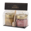 Cellophane gift set 2x100 g Honey and Honey with Cranberries