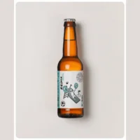 Nudist Reimo Null alkoholivaba õlu pruunis 330 ml pudelis valge-türkiissinise etiketiga