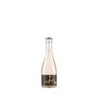 Nudist Rabarbra Brut Organic MINI 200 ml pudel musta-kuldse etiketi ja EL mahemärgiga