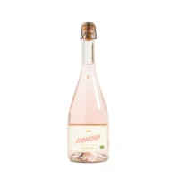 Nudist Rabarbra Jubilee Dry 750 ml rabarberivahuveini pudel kreemja etiketiga