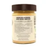 Back label of the Natty Smuuud jar with ingredient and nutrition information