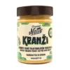Natty Kranži crunchy organic peanut butter in a 333 g glass jar, front label