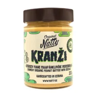 Natty Kranži krõbisev mahe maapähklivõie 333 g klaaspurgis, esietikett