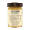 Back label of the Natty Kranži jar with ingredient and nutrition information