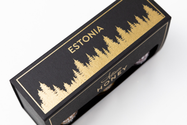 Estonia kinkekomplekt 3 × 50 g – kuldtrüki lähivõte