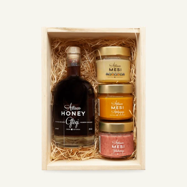Glögg and three honeys gift box