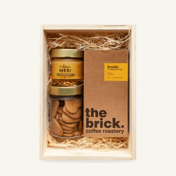 Honey, coffee and gingerbread gift box