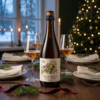 Artisan Honey vahutee meega 750 ml küünlavalguses jõululaual.