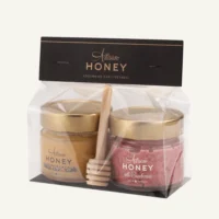 Cellophane gift set with a honey spoon
