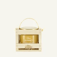 Honey with lemon and ginger 200 g in a wooden gift box