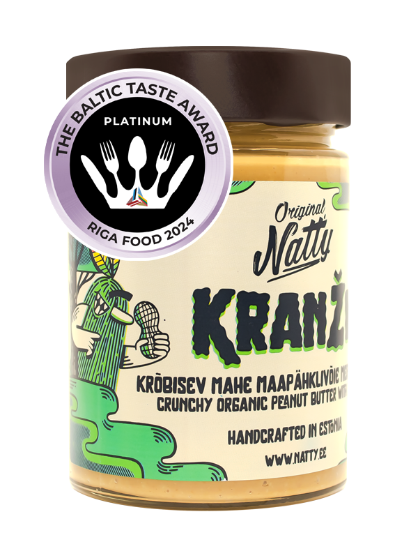 Natty Kranži – krõbisev mahe maapähklivõie meresoolaga 333 g