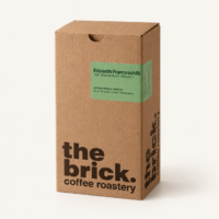 The Brick Brazil The Neighbours’ Project coffee 250 g, Eduardo Franceschilli packaging with green label